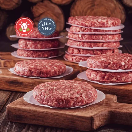 halal beef burger patty