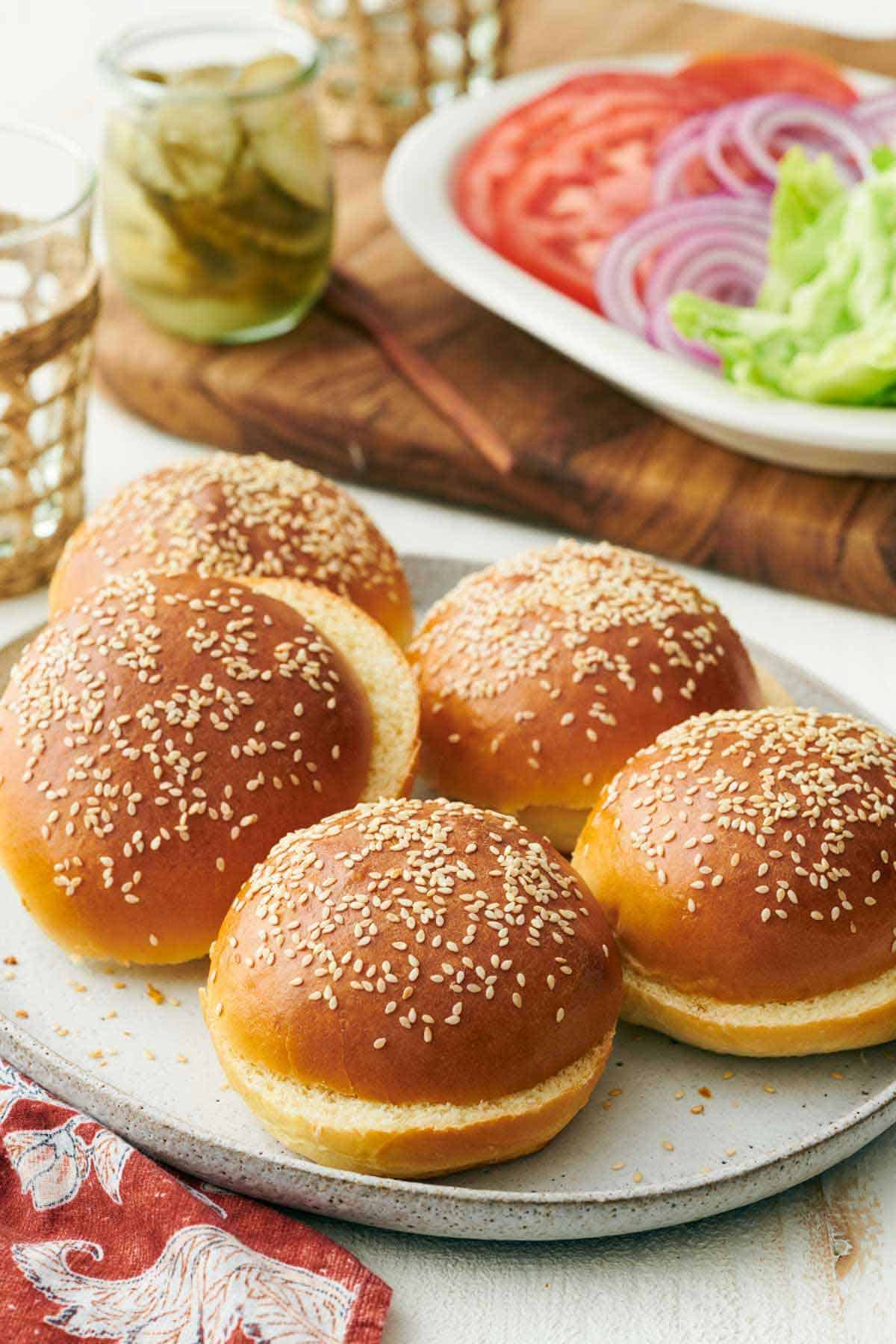 Classic White Seeded Burger Buns Pack of 12 Classic White Seeded Burger Buns Pack of 12