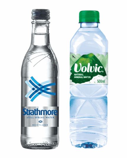 Still Water Collection Glass & Plastic Bottles Pack of 24
