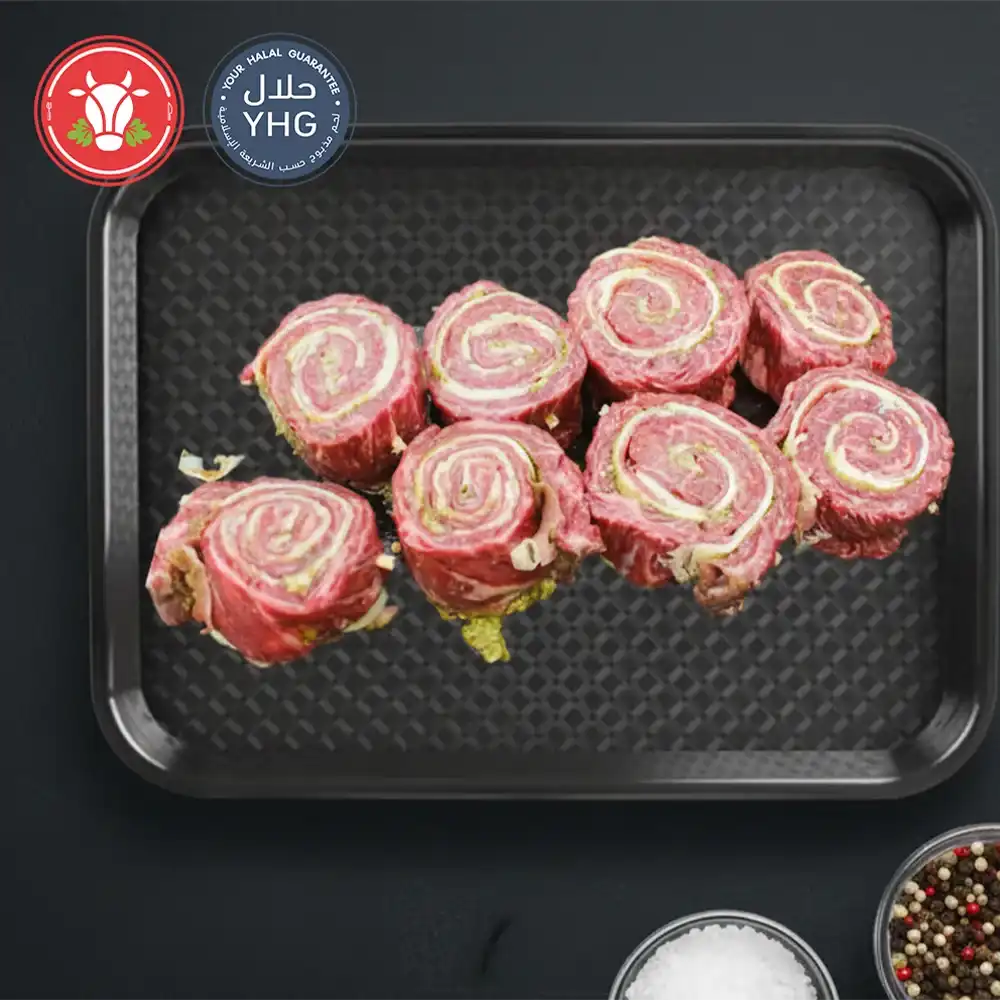 Halal Beef Cheddar Steak Pinwheels Halal Beef Cheddar Steak Pinwheels