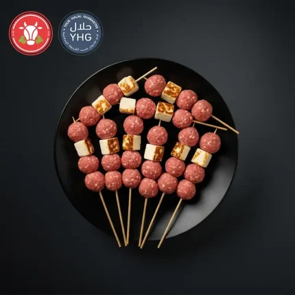 Halal Beef Meatball Skewers