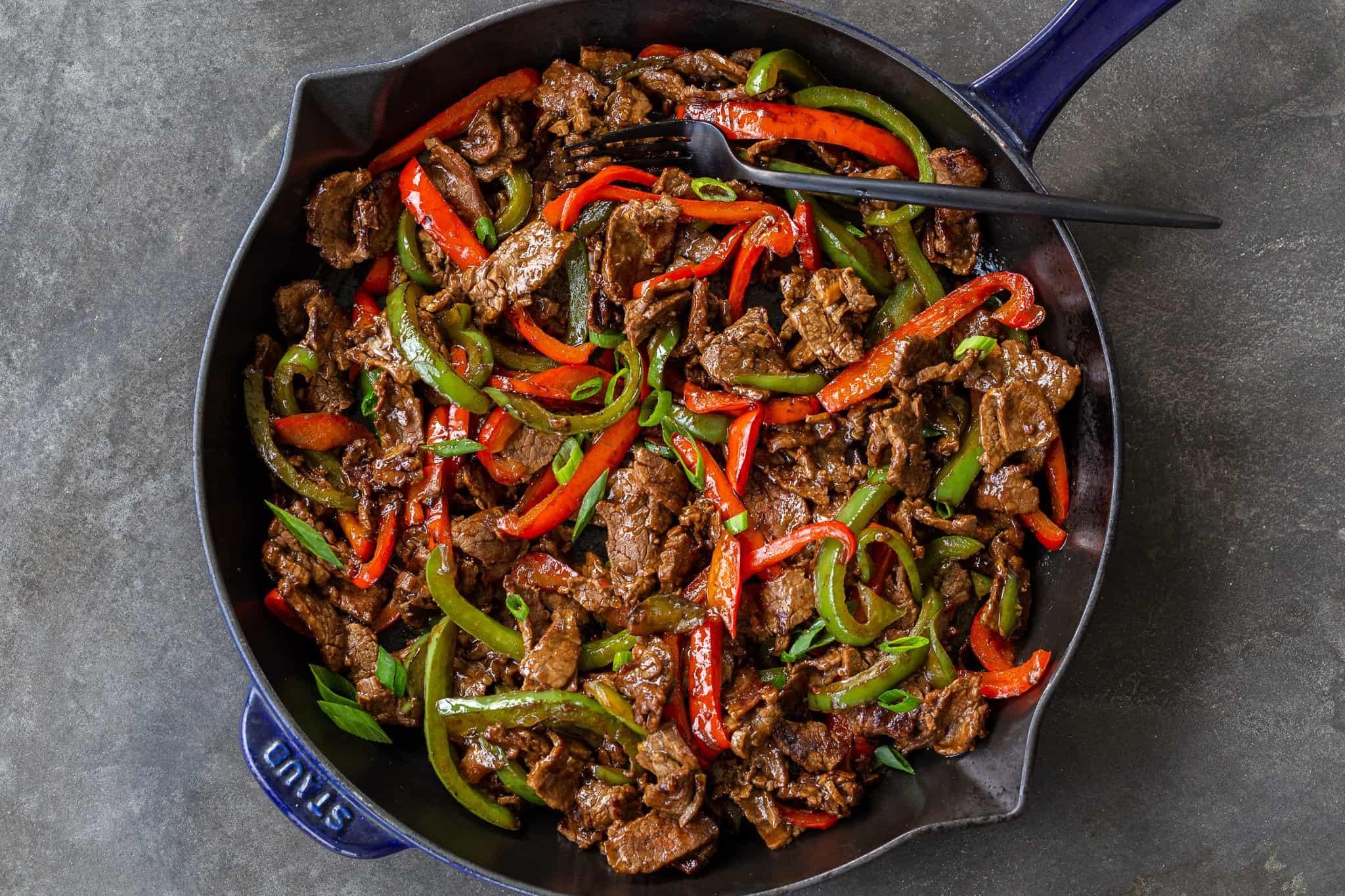 Beef Stir-Fry Strips with Onions & Peppers Beef Stir-Fry Strips with Onions & Peppers
