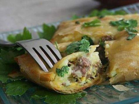 Crispy Beef & Potato Pastry (Brick à la Viande) (بريك باللحم) — Ready to Cook Crispy Beef & Potato Pastry (Brick à la Viande) (بريك باللحم) — Ready to Cook