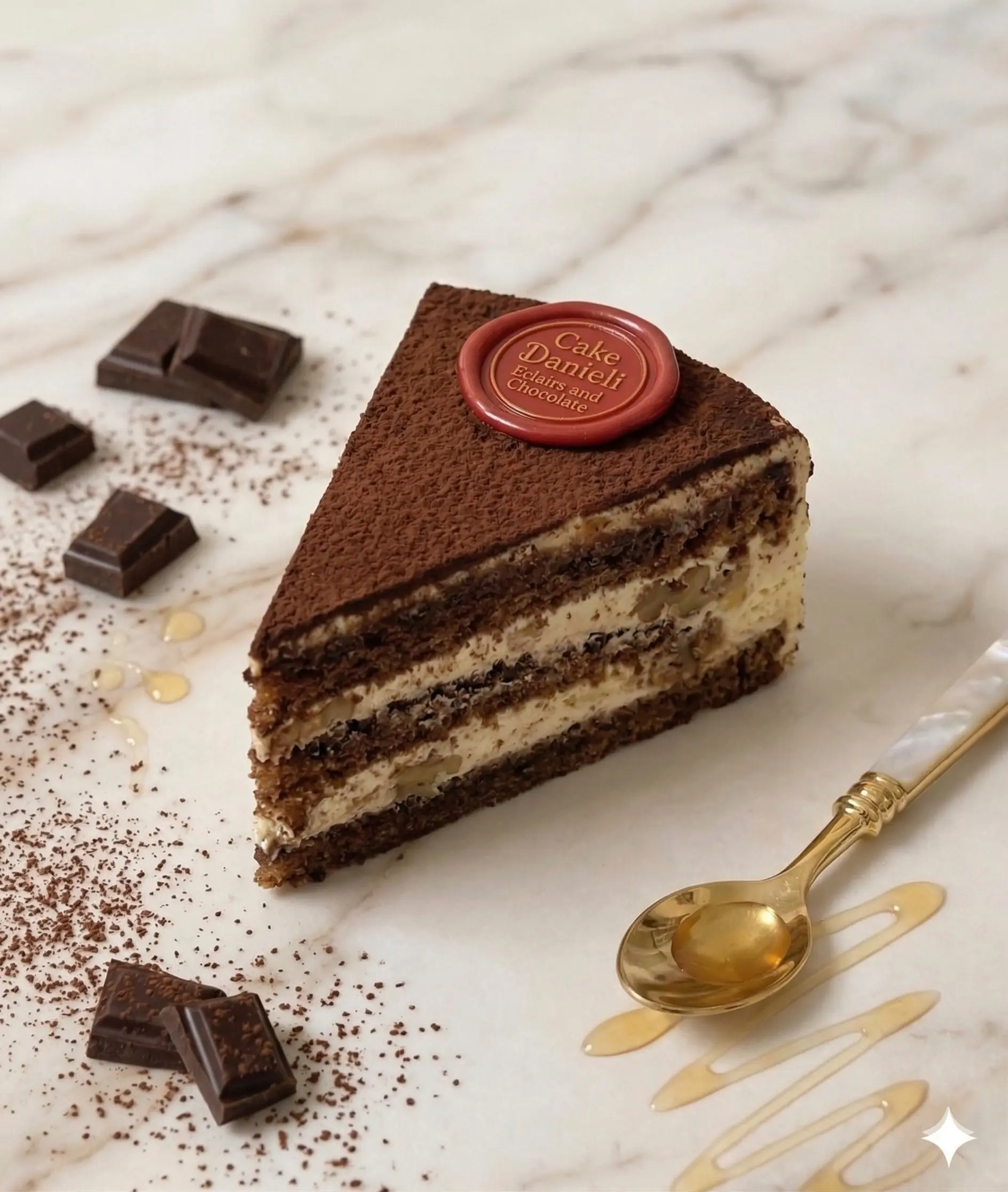 Cake Danieli with Magic Cream — Eclairs and Chocolate Cake Danieli with Magic Cream — Eclairs and Chocolate