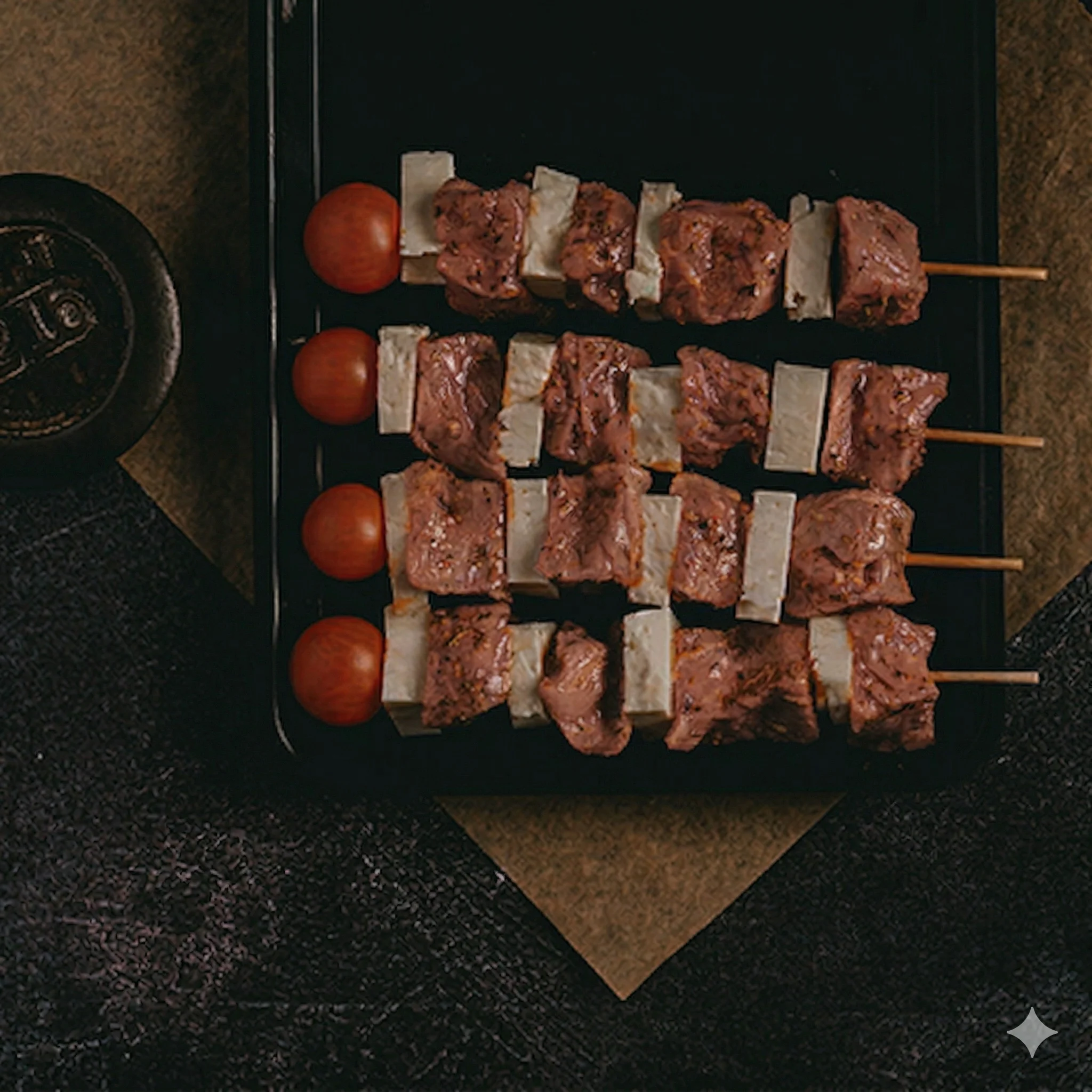 Halal Milk-Fed Veal & Halloumi Skewers (Brochettes) Halal Milk-Fed Veal & Halloumi Skewers (Brochettes)
