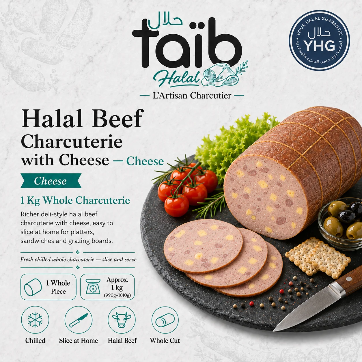 Halal Beef Charcuterie with Cheese Halal Beef Charcuterie with Cheese