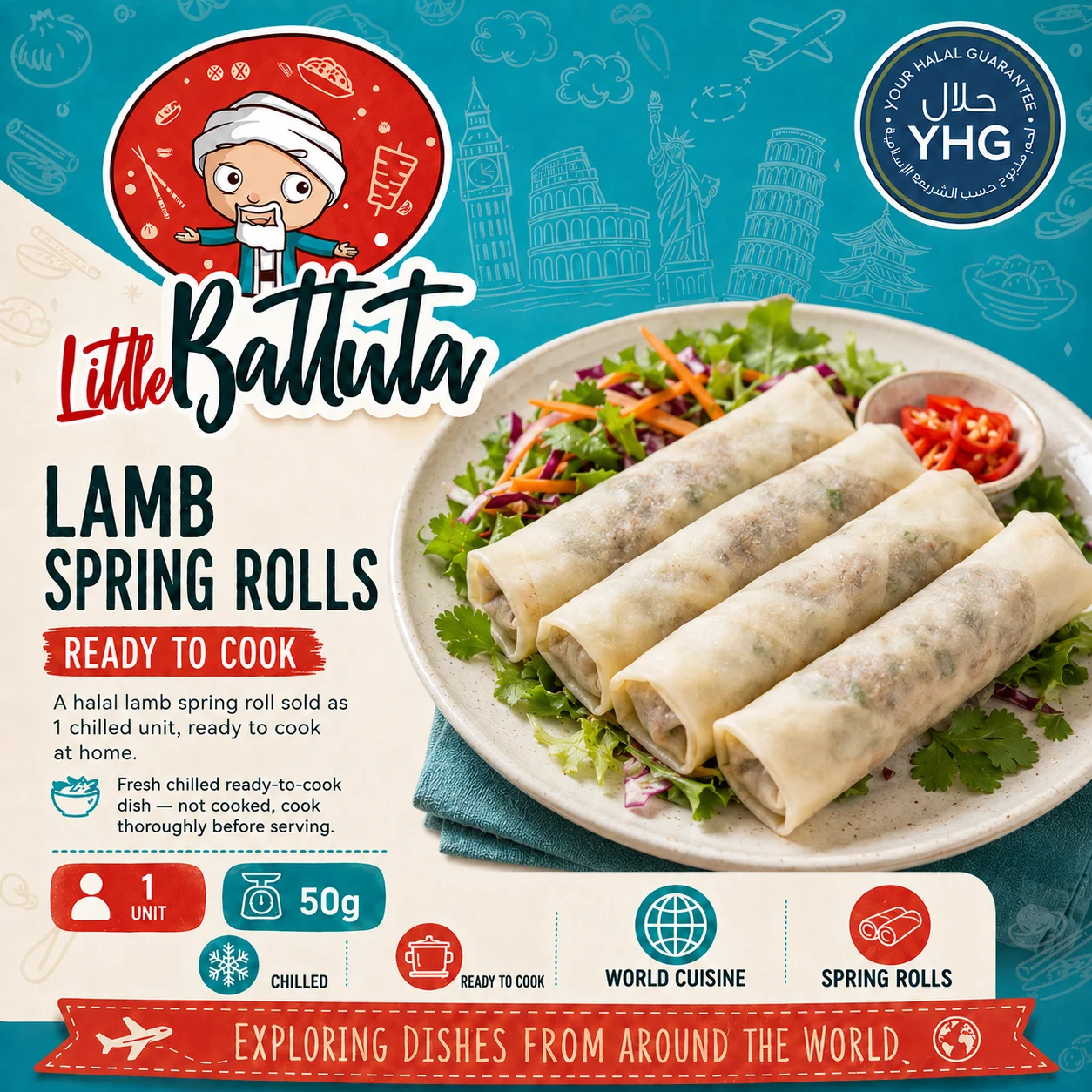 Halal Lamb Spring Rolls Halal Lamb Spring Rolls